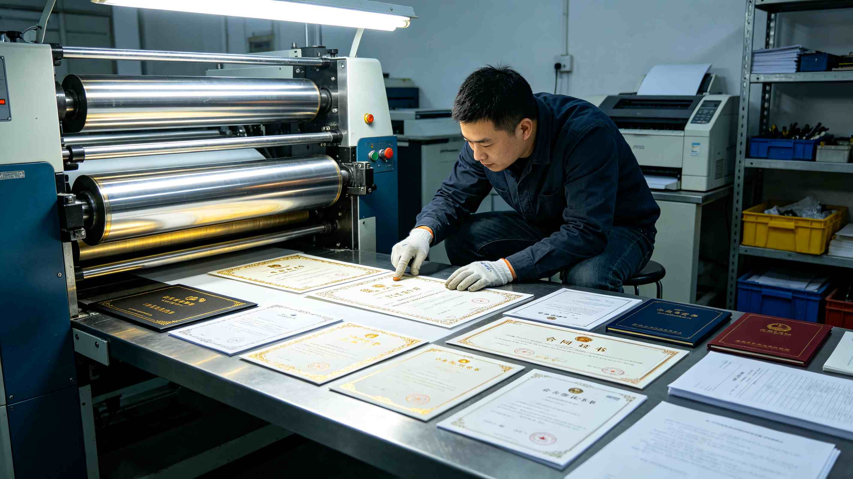 高仿不动产证书定制成品细节展示